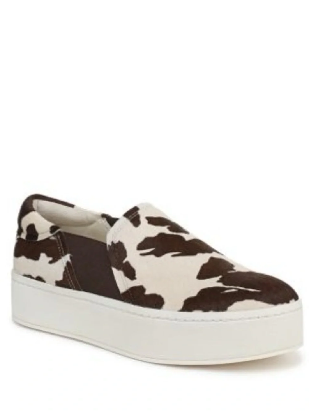 Vince Warren II Calf Hair Slip On Platform Sneakers 6.5 Moonlight Multi